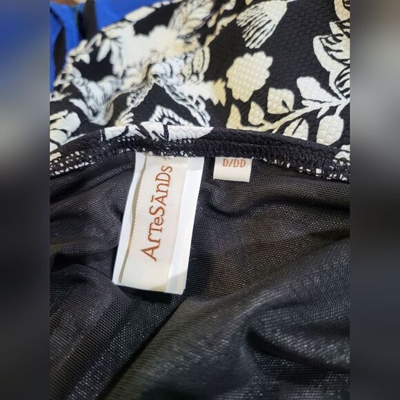 Artesands Cantata Forte Hayes swimsuit NWOT size 18 D/DD Floral black and White - Picture 5 of 6